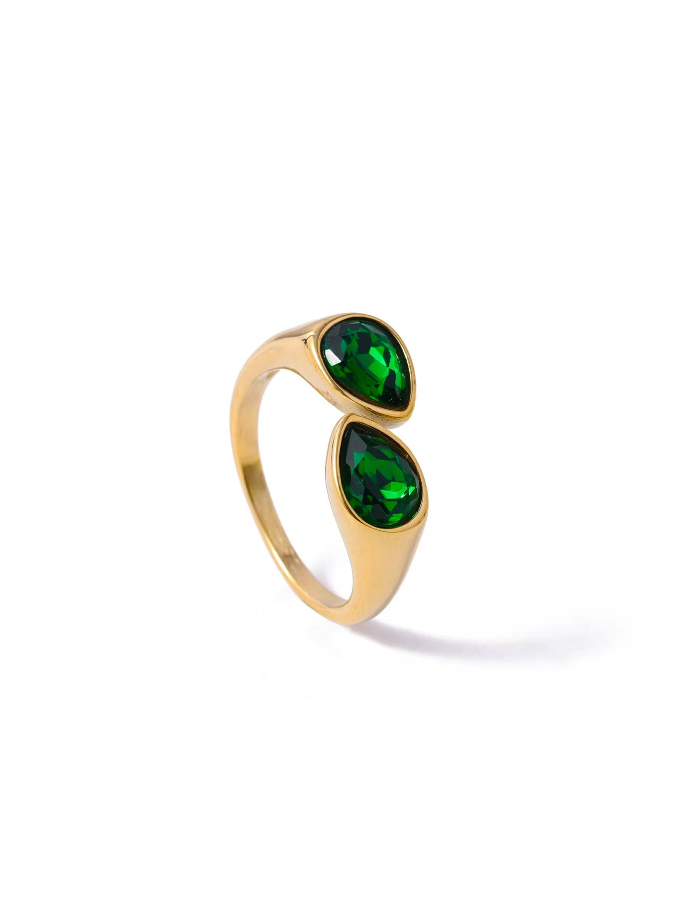 Zirconia Open ring Gold
