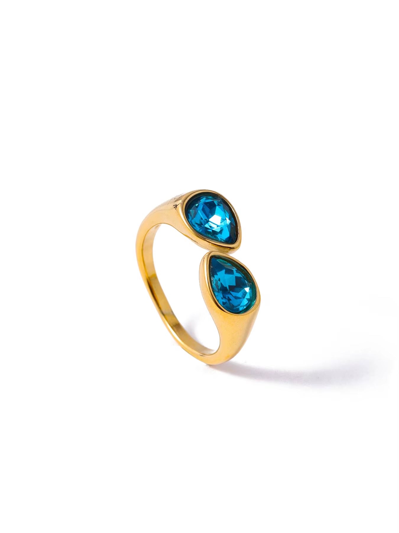 Zirconia Open ring Gold