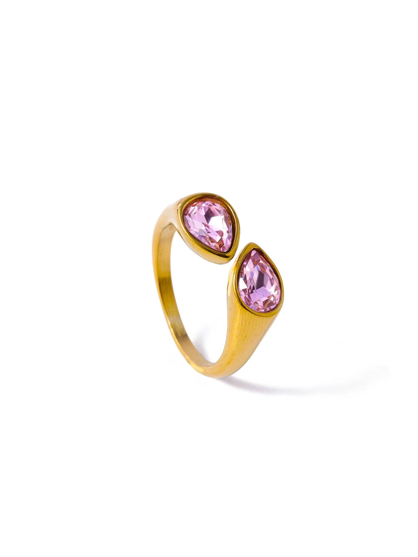 Zirconia Open ring Gold