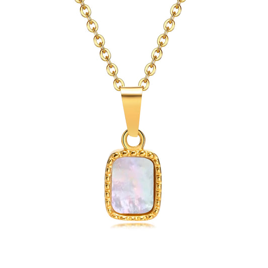 Rectangle Square Necklace