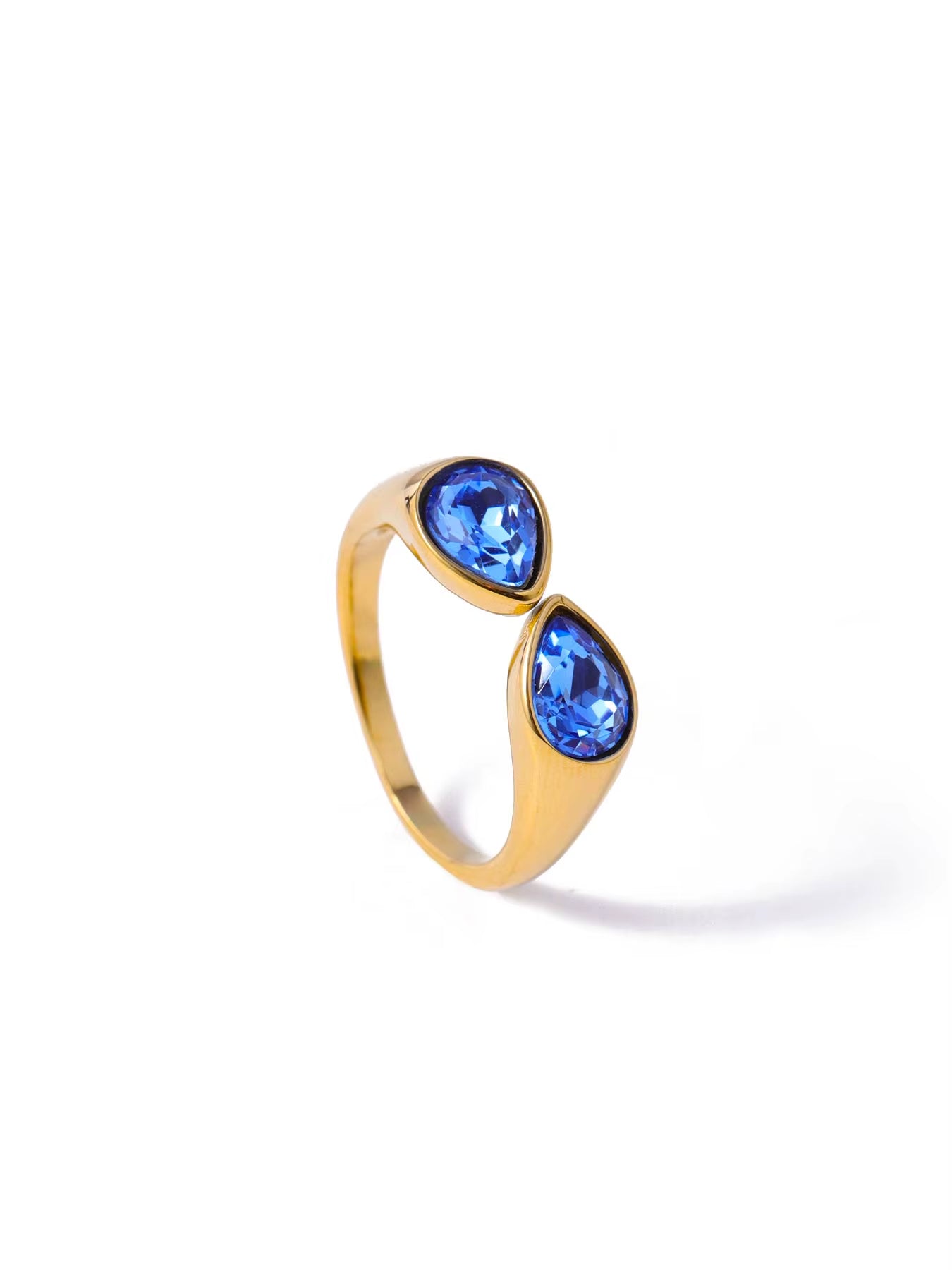 Zirconia Open ring Gold