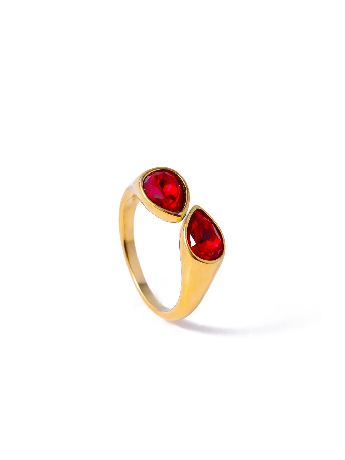 Zirconia Open ring Gold