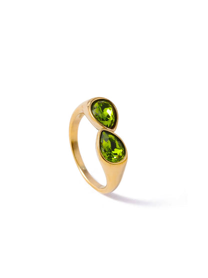 Zirconia Open ring Gold