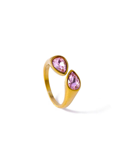 Zirconia Open ring Gold